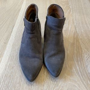 Freebird By Steven Gray Suede Booties Size 8